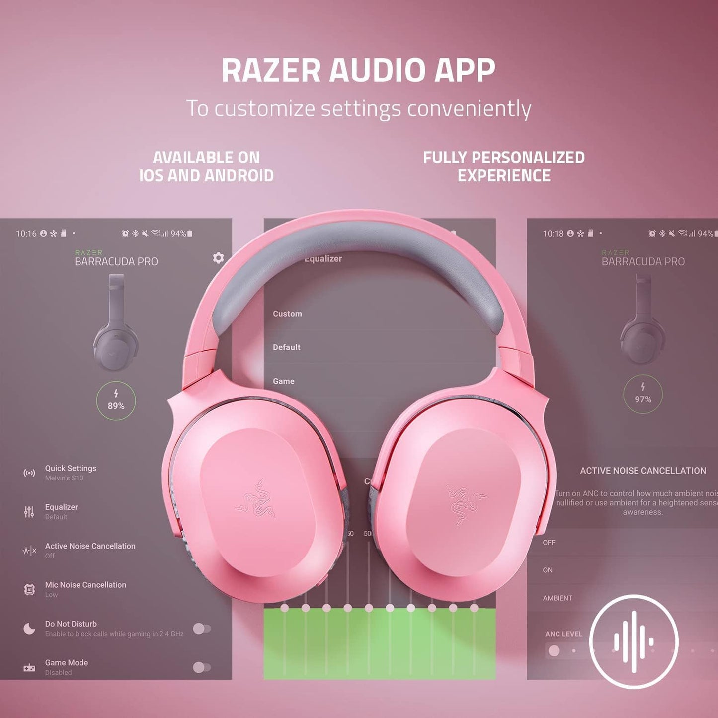 Razer Barracuda X Renewed Wireless Gaming Headset Quartz Pink