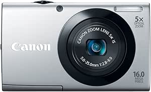 Canon 6182B001 PowerShot A3400 16MP 5X Zoom Silver