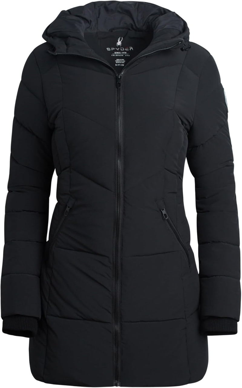 Spyder c88b3e5c Women's Hooded Long Puffer Jacket — main product image