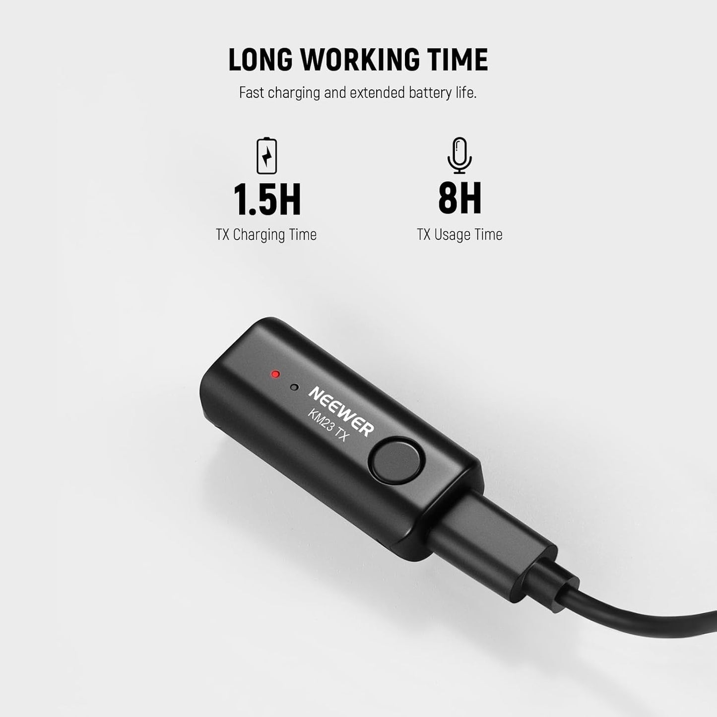 Neewer 21000097 Wireless Lavalier Microphone USB-C