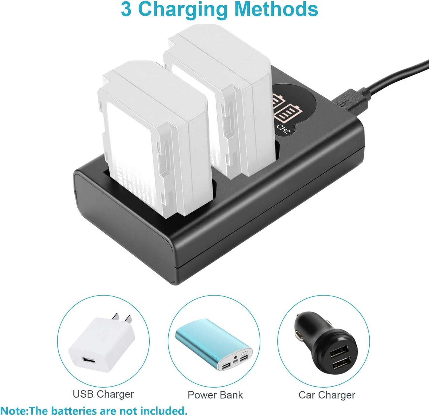 Neewer 10094397 Dual USB Charger NP-FZ100