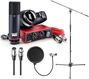 Focusrite SCARLETT-SOLO-STU-3G Solo Studio Recording Bundle, 3rd Gen