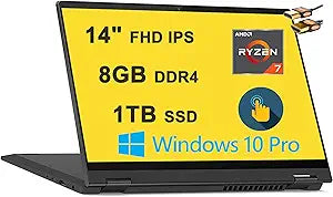 Lenovo Flex 5 2-in-1 Laptop 14" Touch Ryzen 7 1TB SSD
