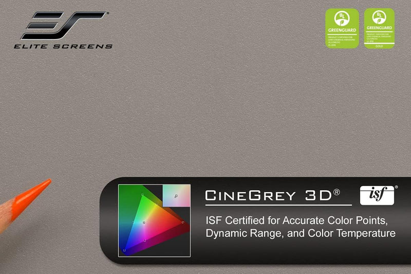 Elite Screens CINEGREY3D-SM - Ambient Light Rejecting Screen Sample — main product image