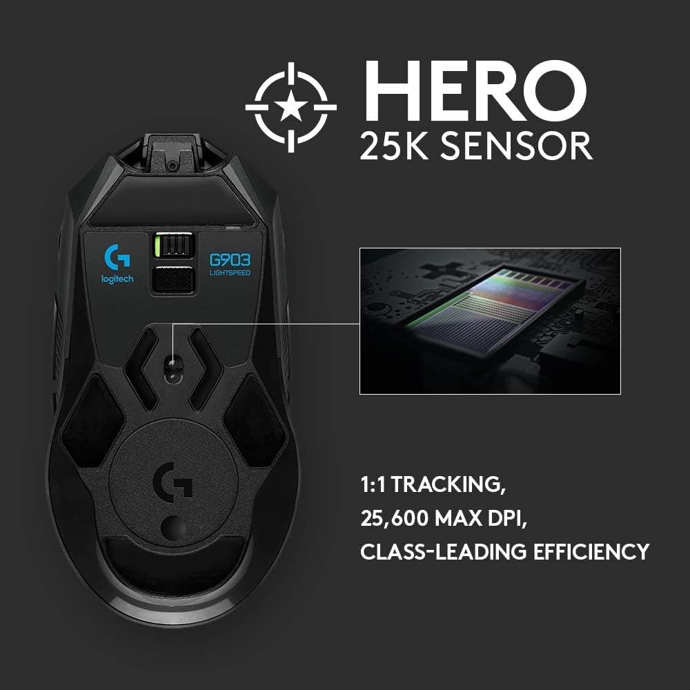 Logitech 910-005670_cr G903 Hero Wireless Mouse