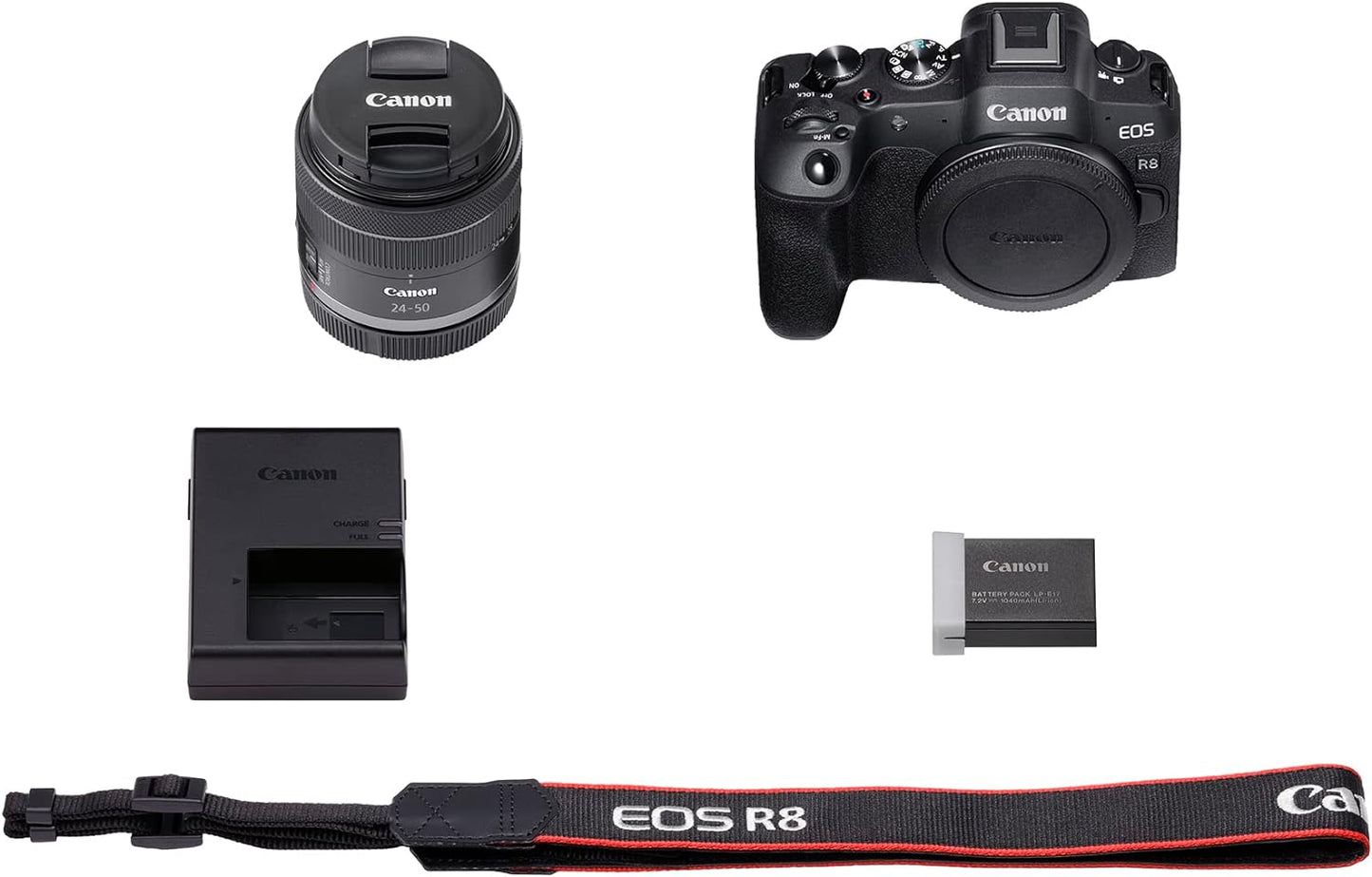 Canon CAN-EOS-R8-RF24-50-KIT EOS R8 Mirrorless Camera RF24-50mm Lens