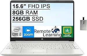 HP 2021 15.6" Laptop i3-1115G4 16GB RAM 256GB SSD
