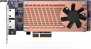 QNAP QM2-2P2G2T PCIe Gen3 M.2 NVMe SSD 2.5GbE Expansion Card