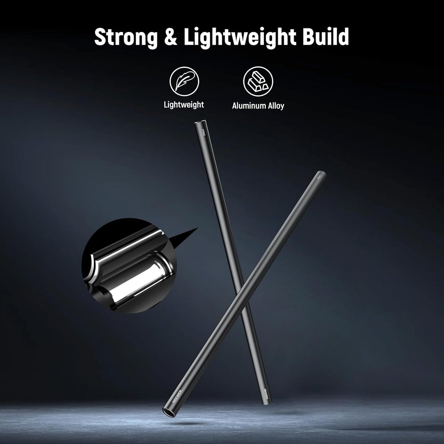 Neewer 10104677 15mm Rods for Camera Rig