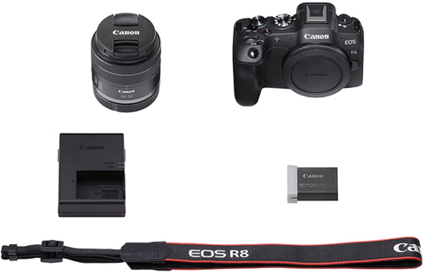 Canon R8 Camera Bundle + 24-50mm & 420-800mm Lens (Renewed)