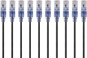 Monoprice 115169 Cat6A Ethernet Patch Cable 10-Pack — main product image