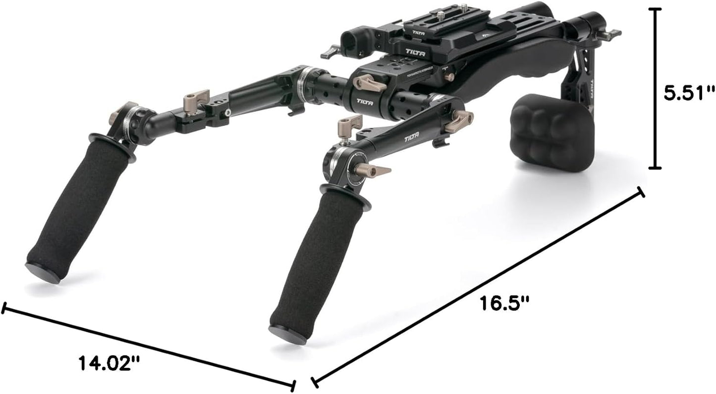 Tilta TA-LSR-B Lightweight Shoulder Rig Foldable Aluminum