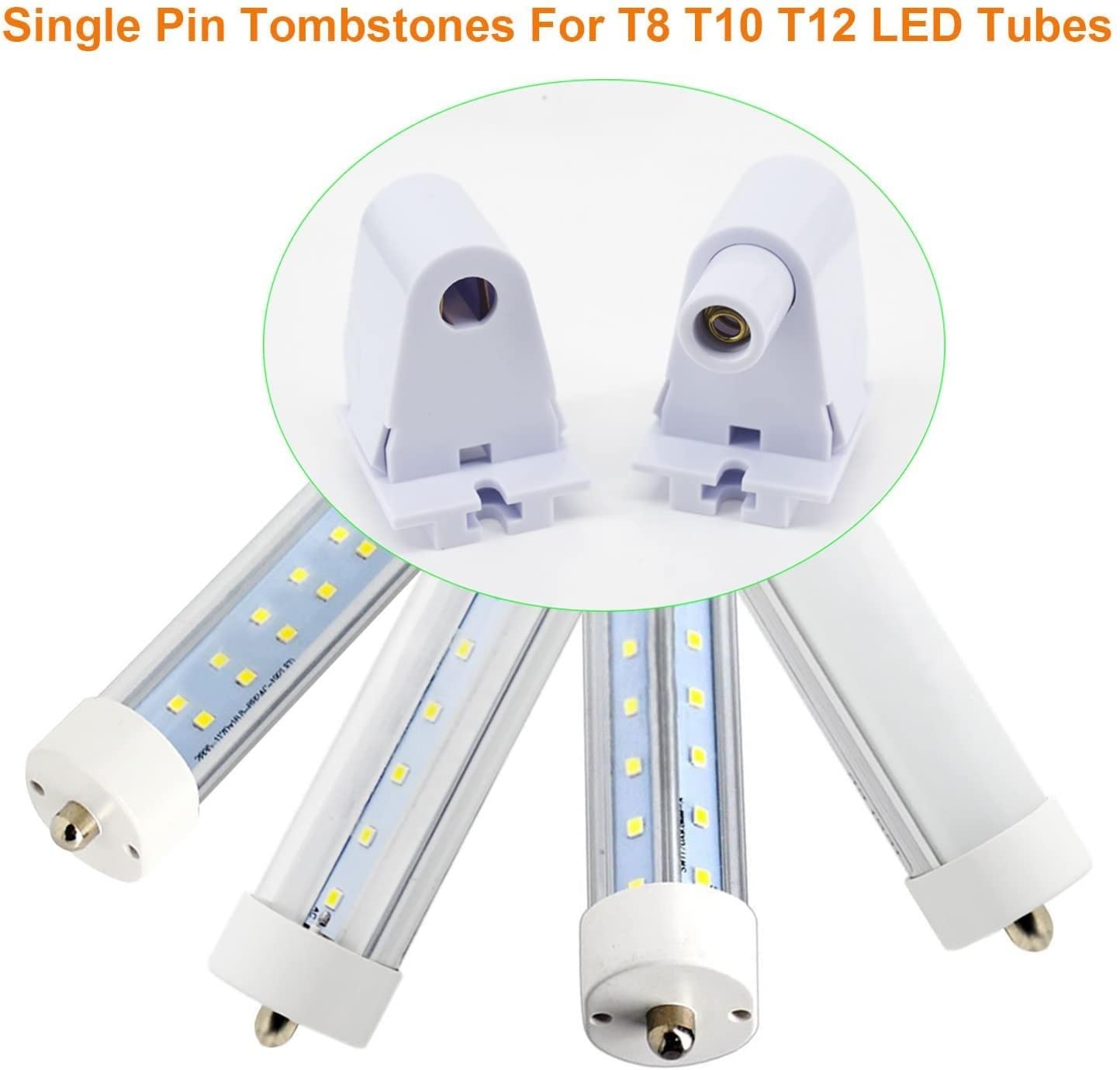 GE 64825 Fluorescent Light Ballast T8 T12 Socket Holder Kit