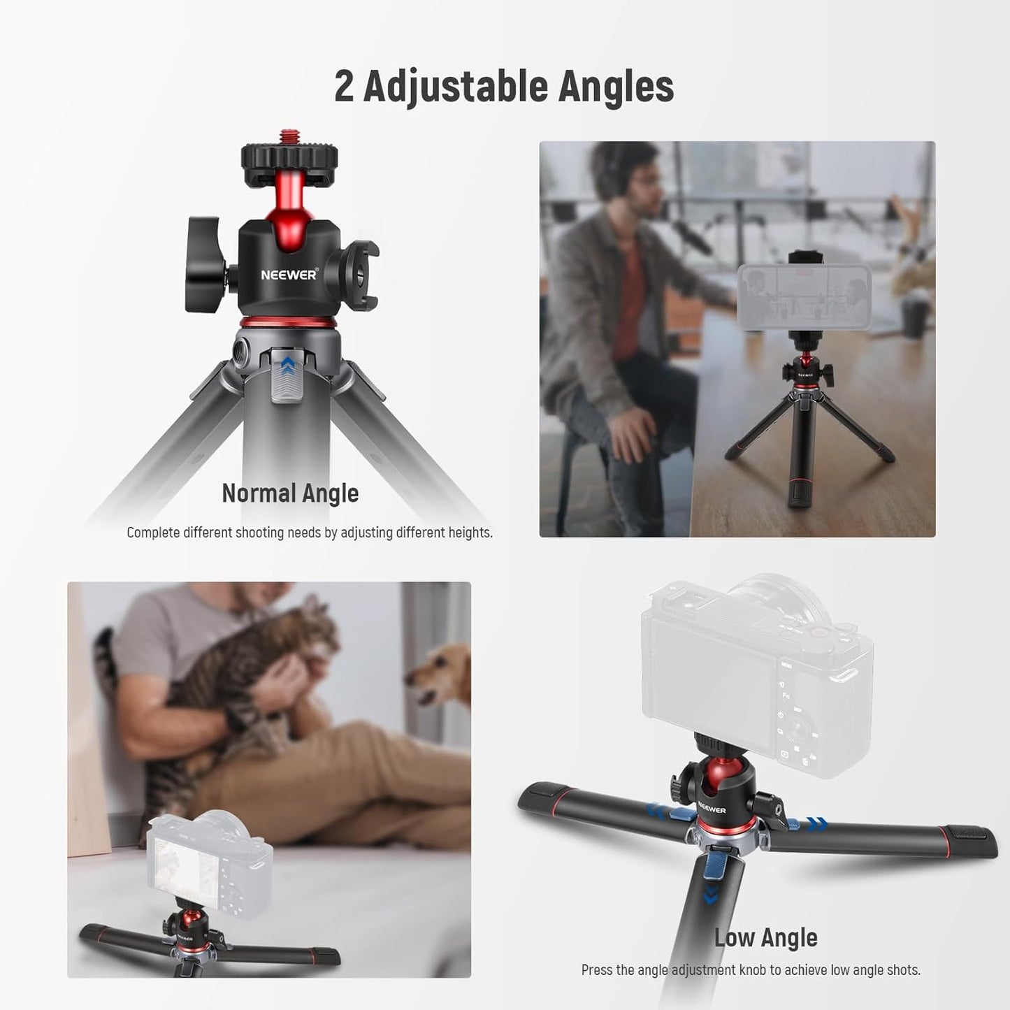 Neewer 10100991 Mini Camera Tripod - Vlogging Tripod