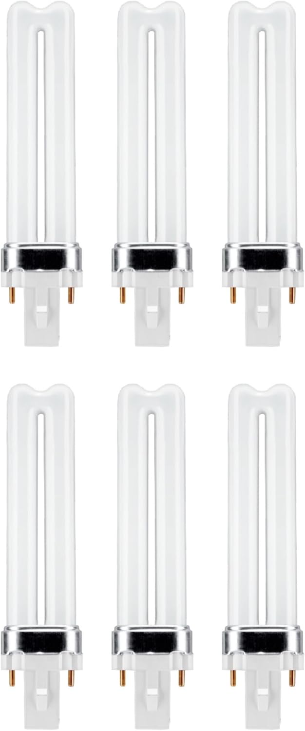 GE 7-Watt G23 CFL Plug-in Bulb 6-Pack