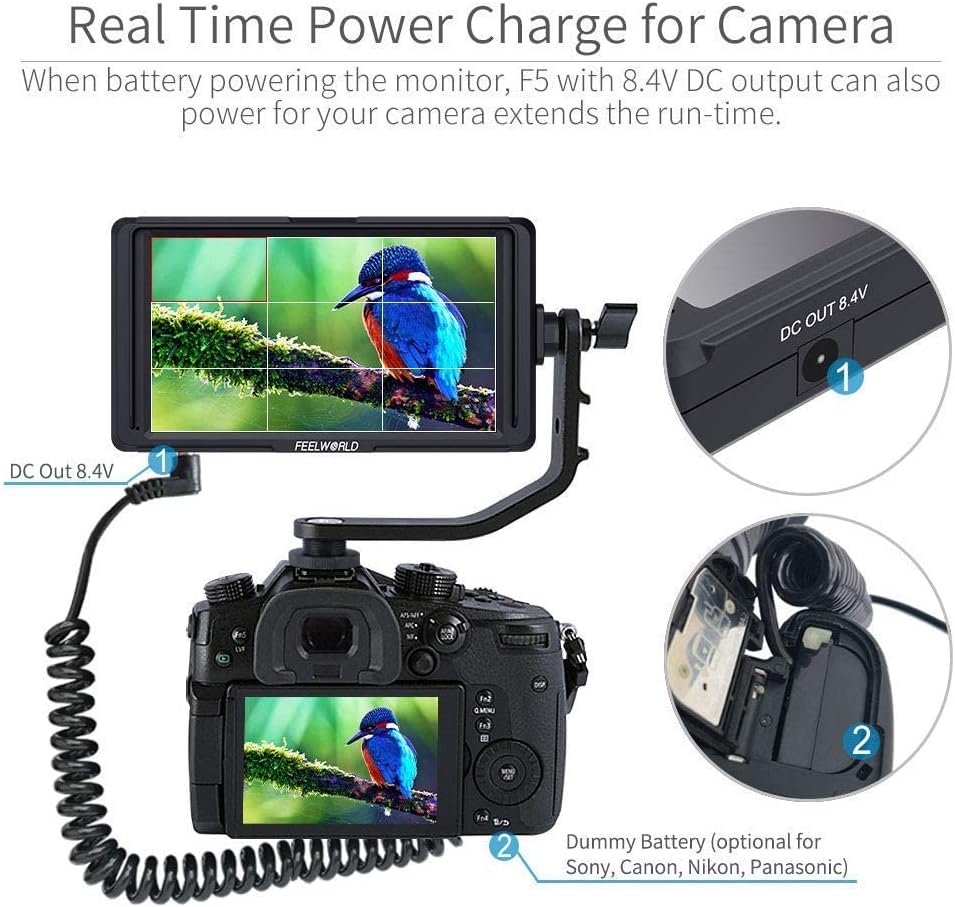 FEELWORLD F570 5" Camera Field Monitor 4K HDMI