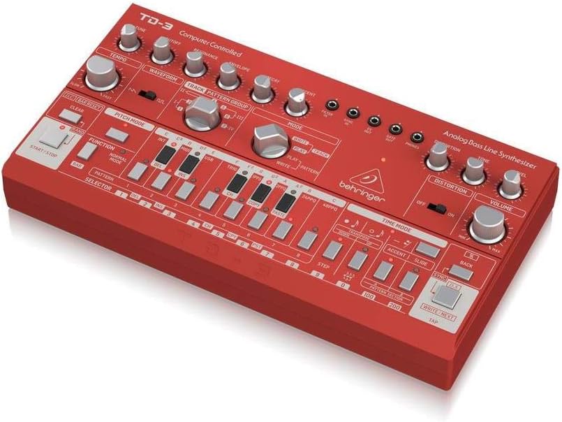 Behringer TD-3-RD Analog Bass Line Synthesizer - Red