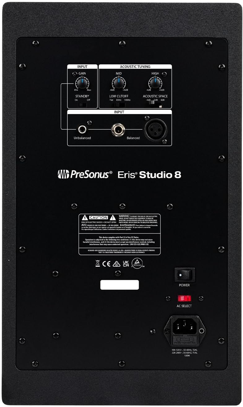 PreSonus Eris Studio 8" Active Studio Monitor