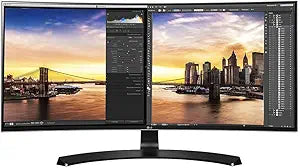 LG 34UC80-B 34" Curved UltraWide Monitor (Renewed)