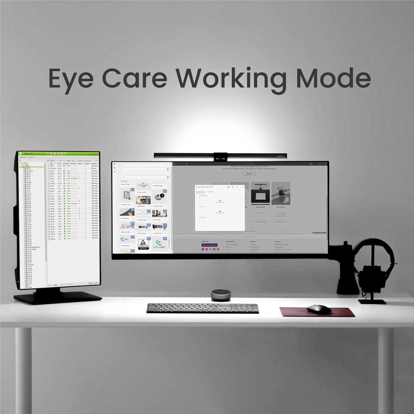 BenQ ScreenBar Halo: LED Monitor Light with Wireless Control