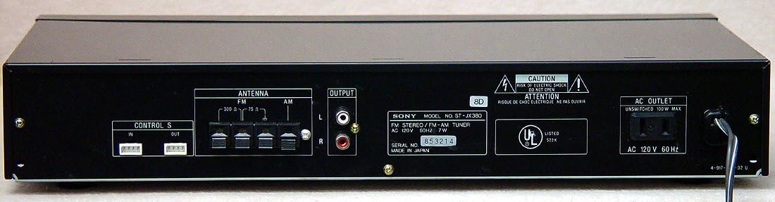 Sony ST-JX380 FM Stereo AM Digital Tuner