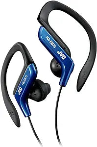 JVC HAEB75A Clip Style Splash-Proof Headphones Blue — main product image