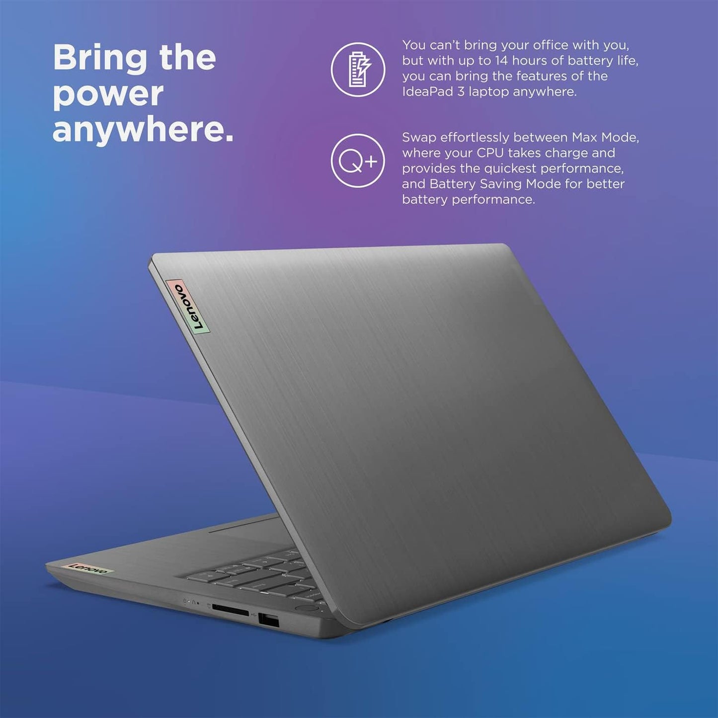 Lenovo IdeaPad 3 i7 14" FHD Laptop with 20GB RAM