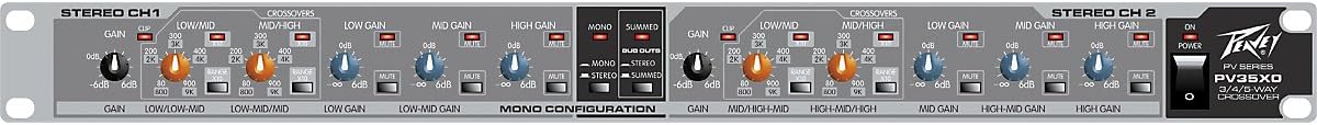 Peavey PV35XO Stereo 5-Way Mono Crossover