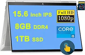 HP ENVY x360 15 Premium 2-in-1 i5 Touchscreen Laptop — main product image