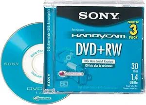 Sony 3DPW30R2H 8cm DVD+RW 3-Pack (Discontinued) — main product image