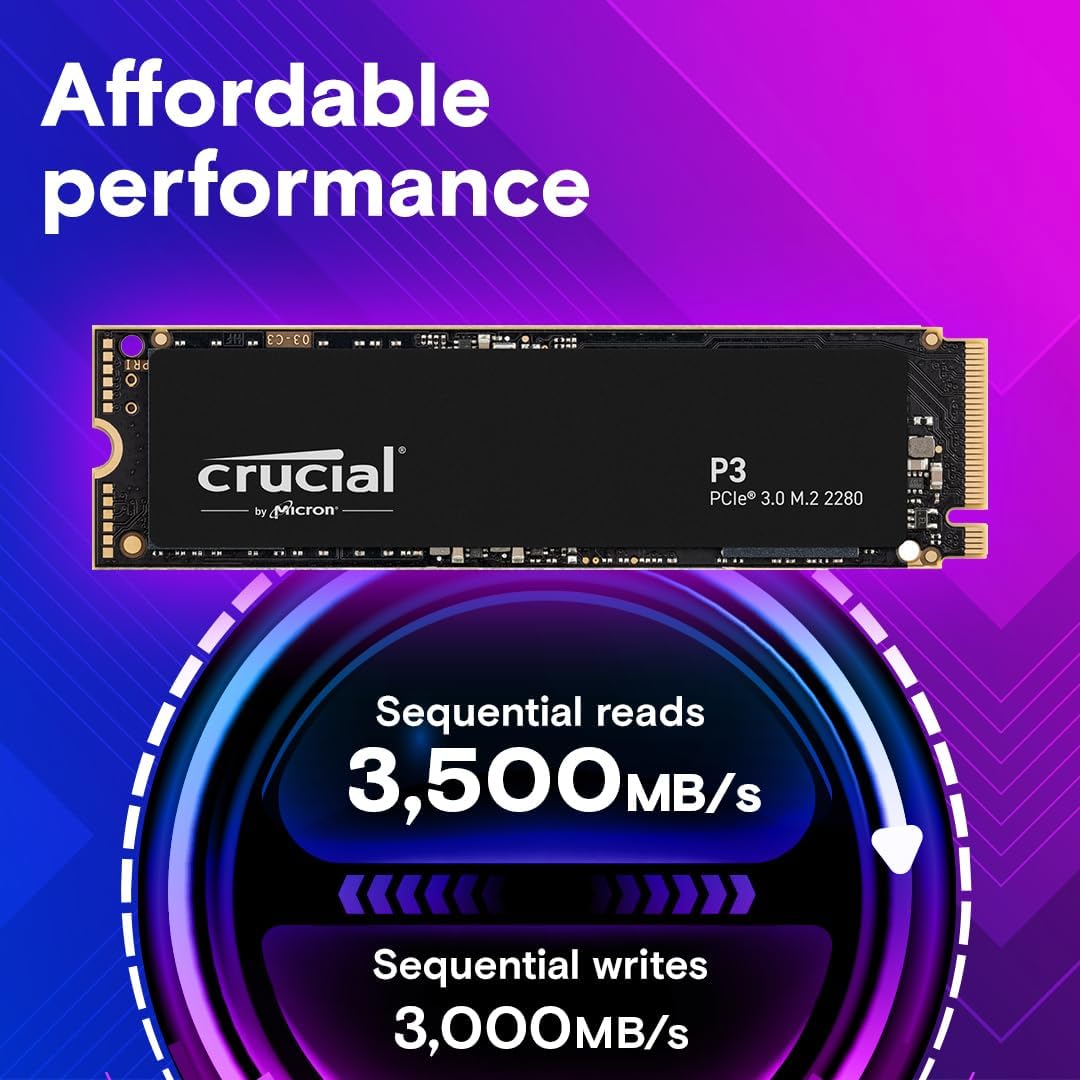 Crucial CT1000P3SSD8 1TB NVMe PCIe Gen3 SSD