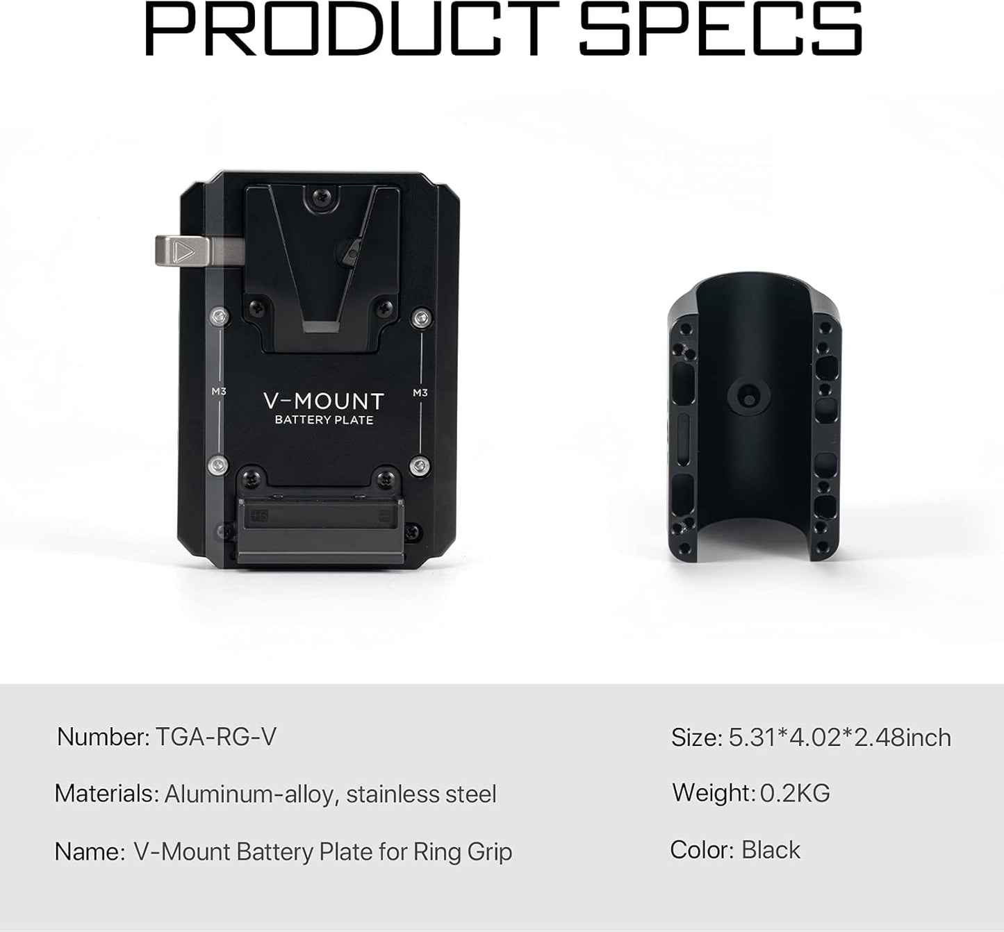 Tilta TGA-RG-V V-Mount Battery Plate for DJI Ronin Gimbals