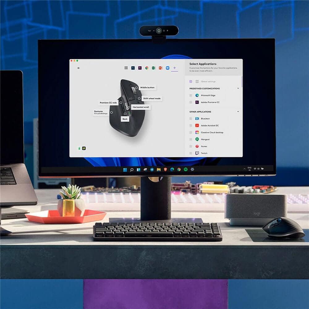 Logitech MX Master 3S Wireless Mouse Graphite Ergonomic 8K DPI