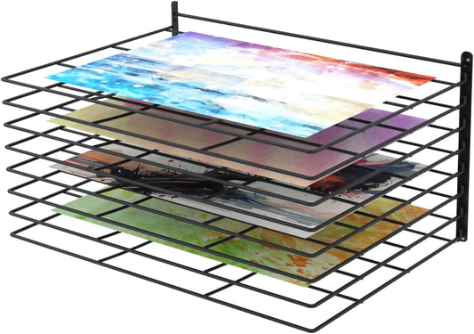 Zoom 6 Wall Mounted Art Drying Rack 8-Shelf