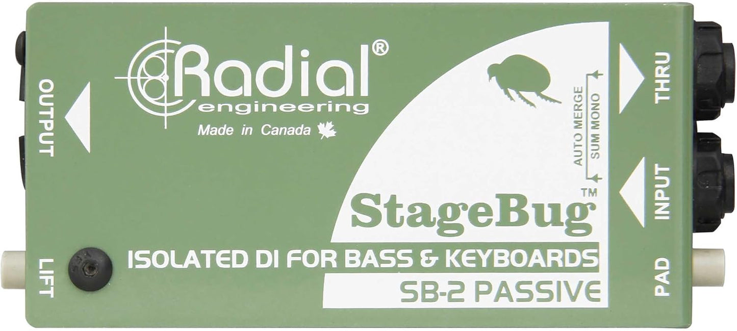 Radial Engineering SB2 StageBug Passive Instrument DI Box