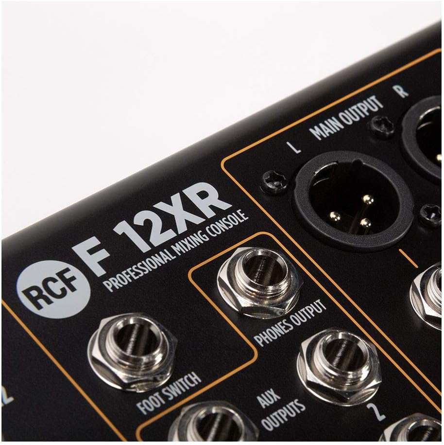 RCF F-12XR 12-Channel Mixer Console Multi-FX USB