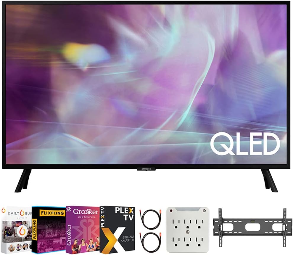 Samsung E6SAMQN32Q60AA 32-Inch QLED 4K Smart TV Bundle