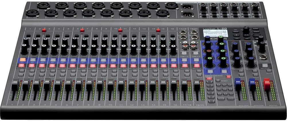 Zoom LiveTrak L-20 Digital Mixer Multitrack Recorder
