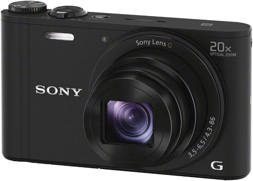 Sony DSCWX350/B 18MP Digital Camera Black 20x Zoom