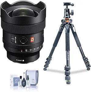 Sony FE 14mm f/1.8 GM - Wide Angle Prime Lens - Tripod Bundle