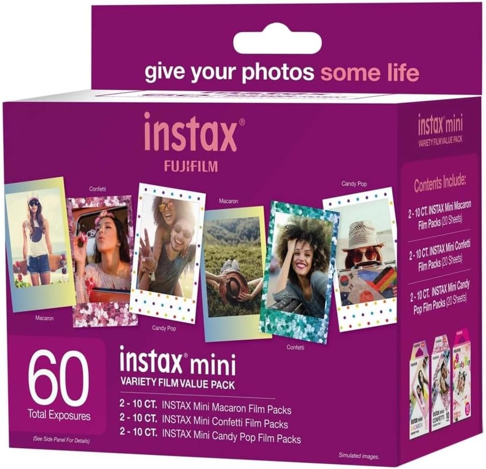 Fujifilm Instax Mini Variety Film 60 Count Value Pack