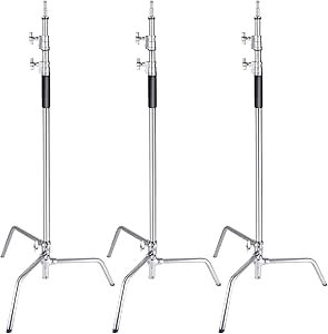 Neewer 90093776 Heavy Duty Stainless Steel C-Stand 10ft