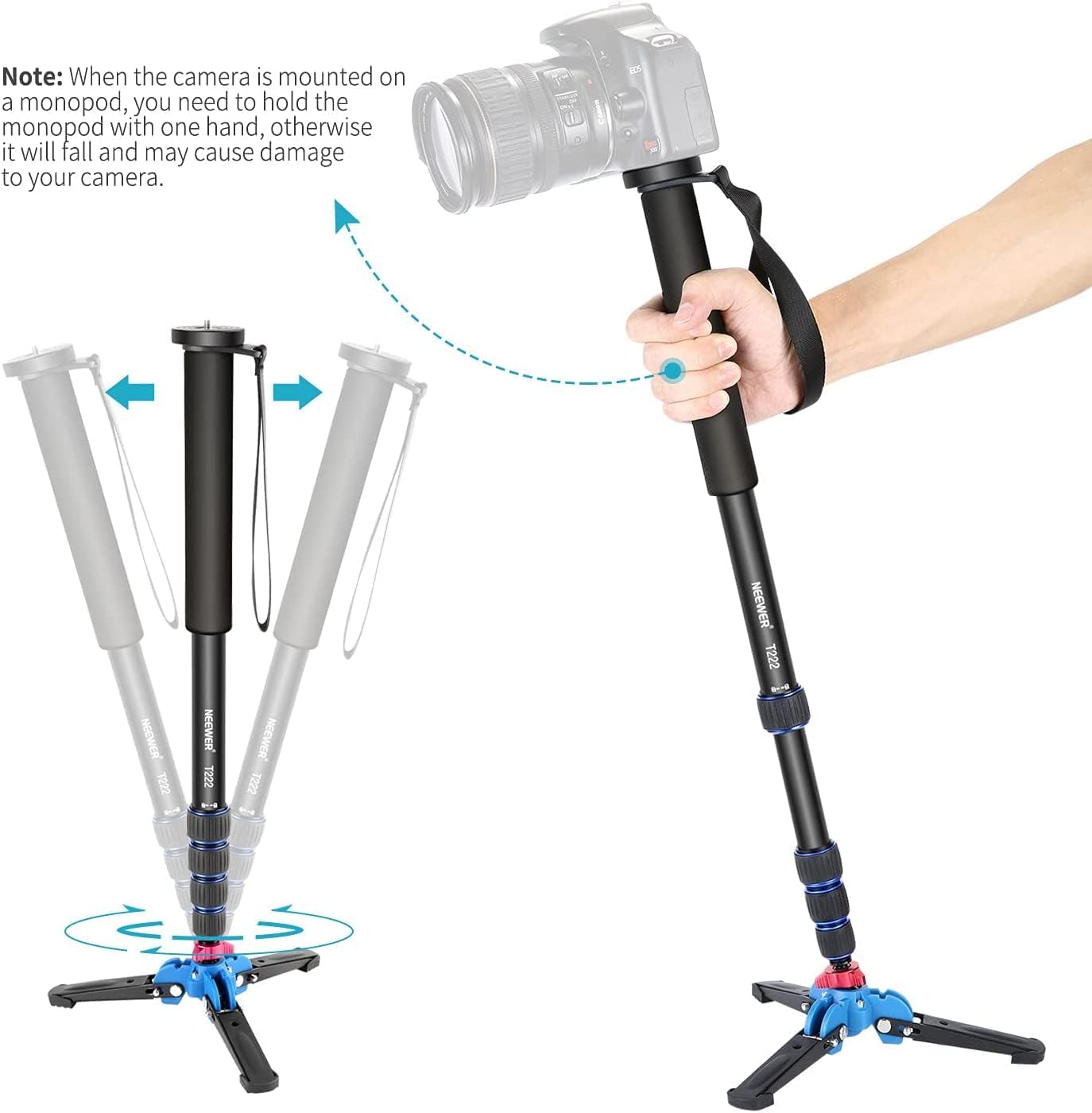 Neewer 10101314 Extendable Camera Monopod Stand