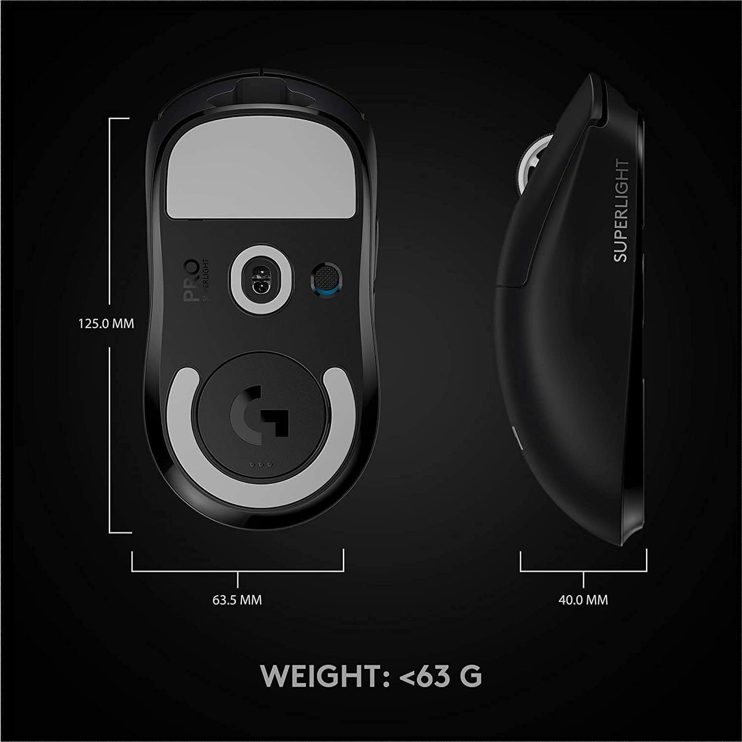 Logitech 910-005878 G PRO X Superlight Wireless Gaming Mouse (Renewed)