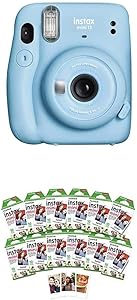 Fujifilm Instax Mini 11 Sky Blue Instant Camera + 120 Films