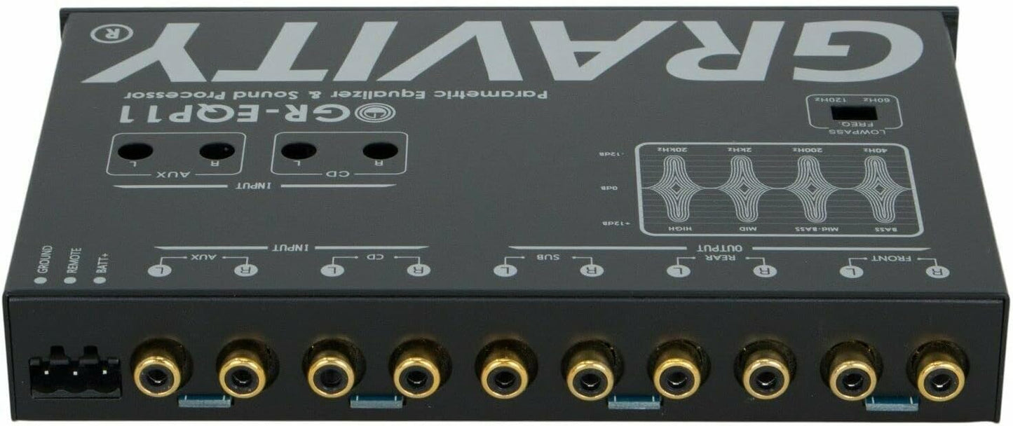 Gravity GR-EQP11 4-Way Car Parametric Equalizer