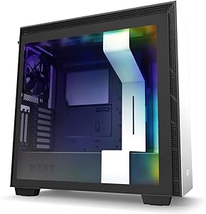 NZXT CA-H710I-W1 H710i White/Black Smart PC Case — main product image
