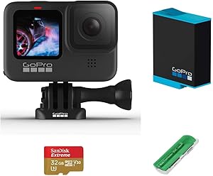 GoPro HERO9 Black 5K/4K Waterproof Action Camera Bundle