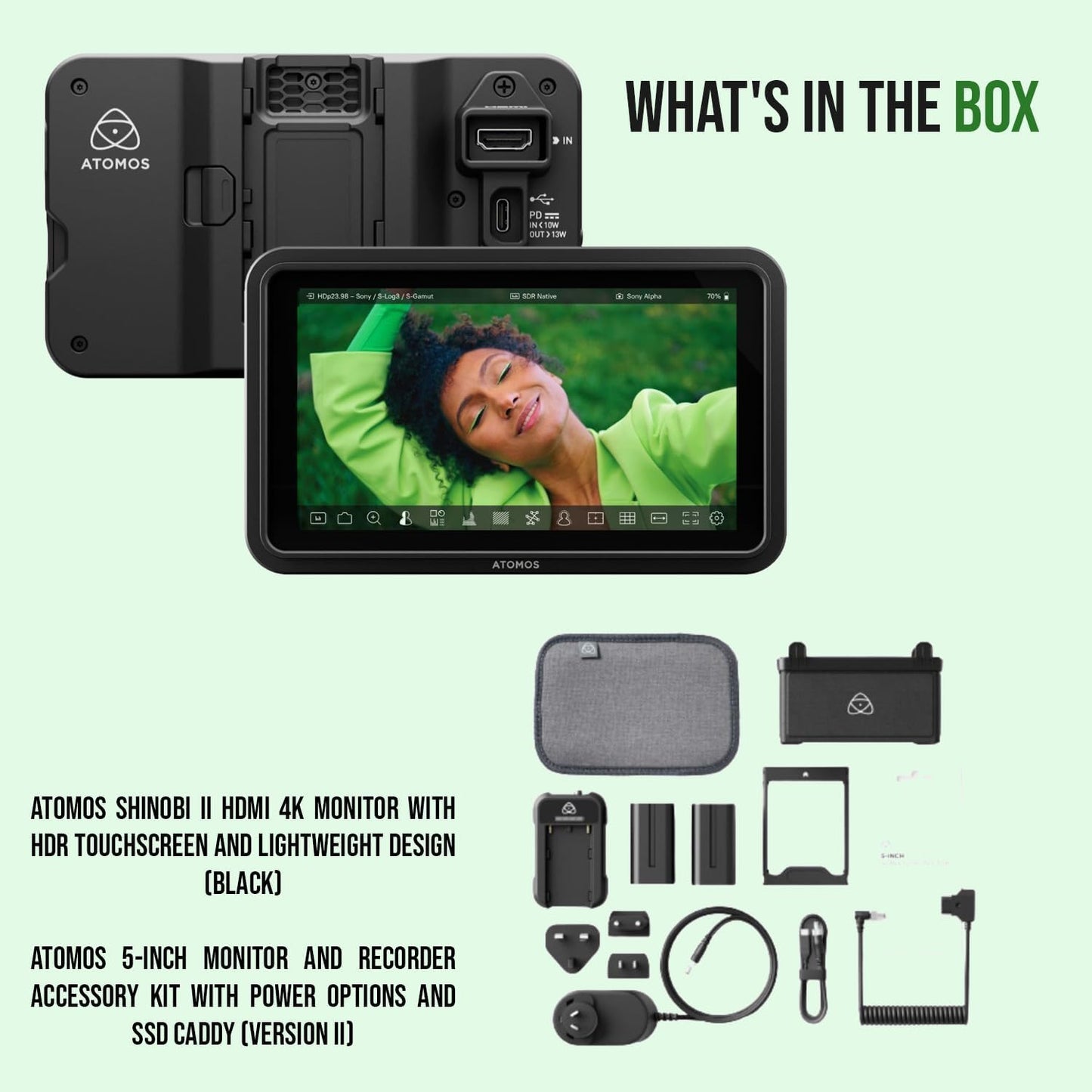 Atomos Shinobi II 4K HDMI Monitor Bundle