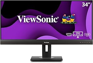 ViewSonic VG3456A 34" UltraWide QHD USB-C Monitor